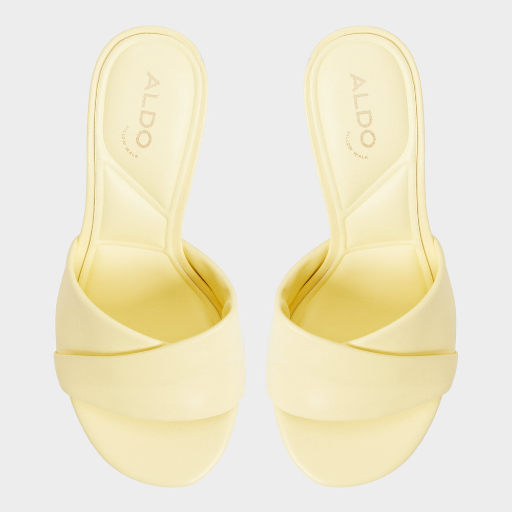 Aldo | Lyhanna Light Yellow Women's Heeled mules - Heeled mule, Stiletto heel