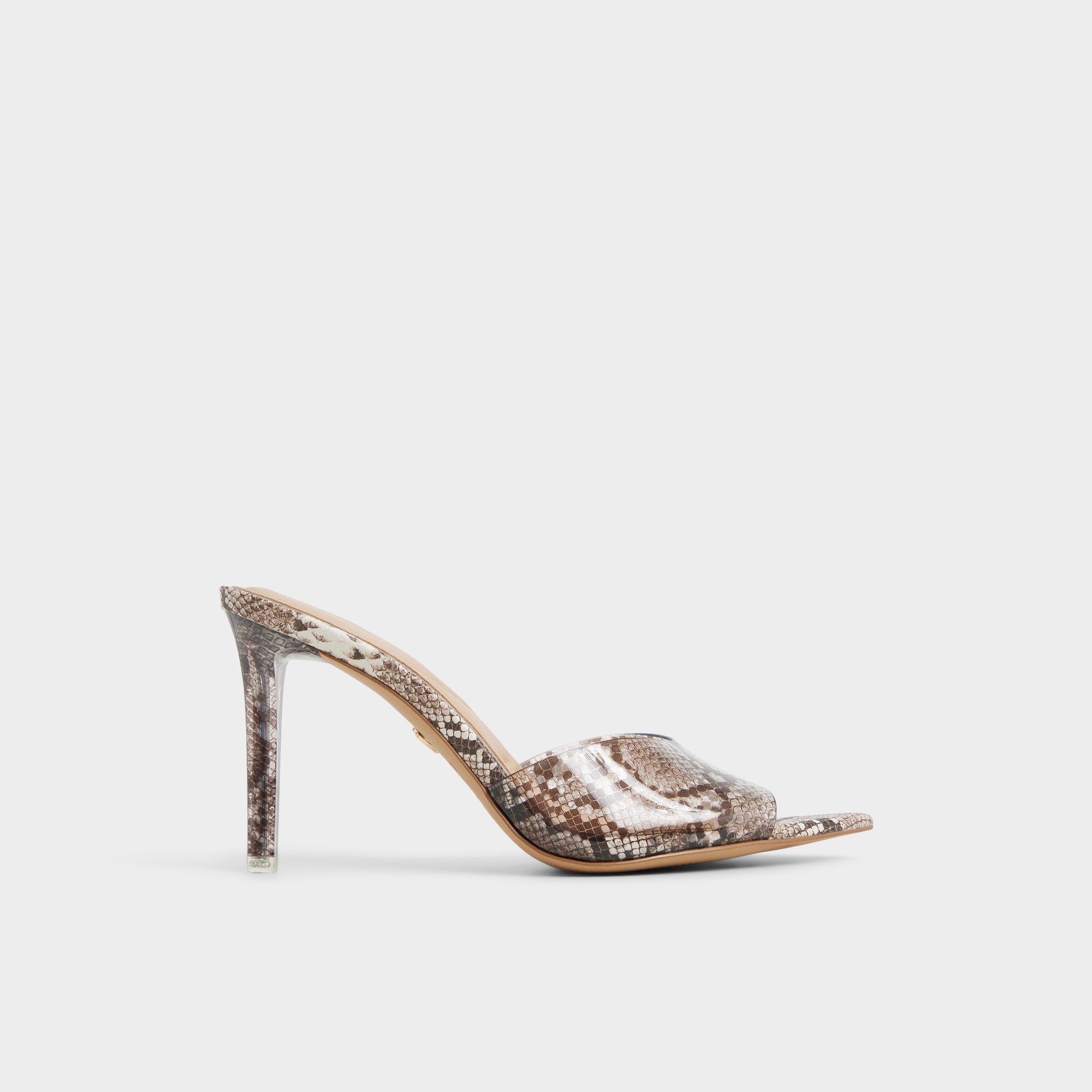Aldo | Anitabrilden Other Grey Women's Mule slides - Heeled mule, Stiletto heel