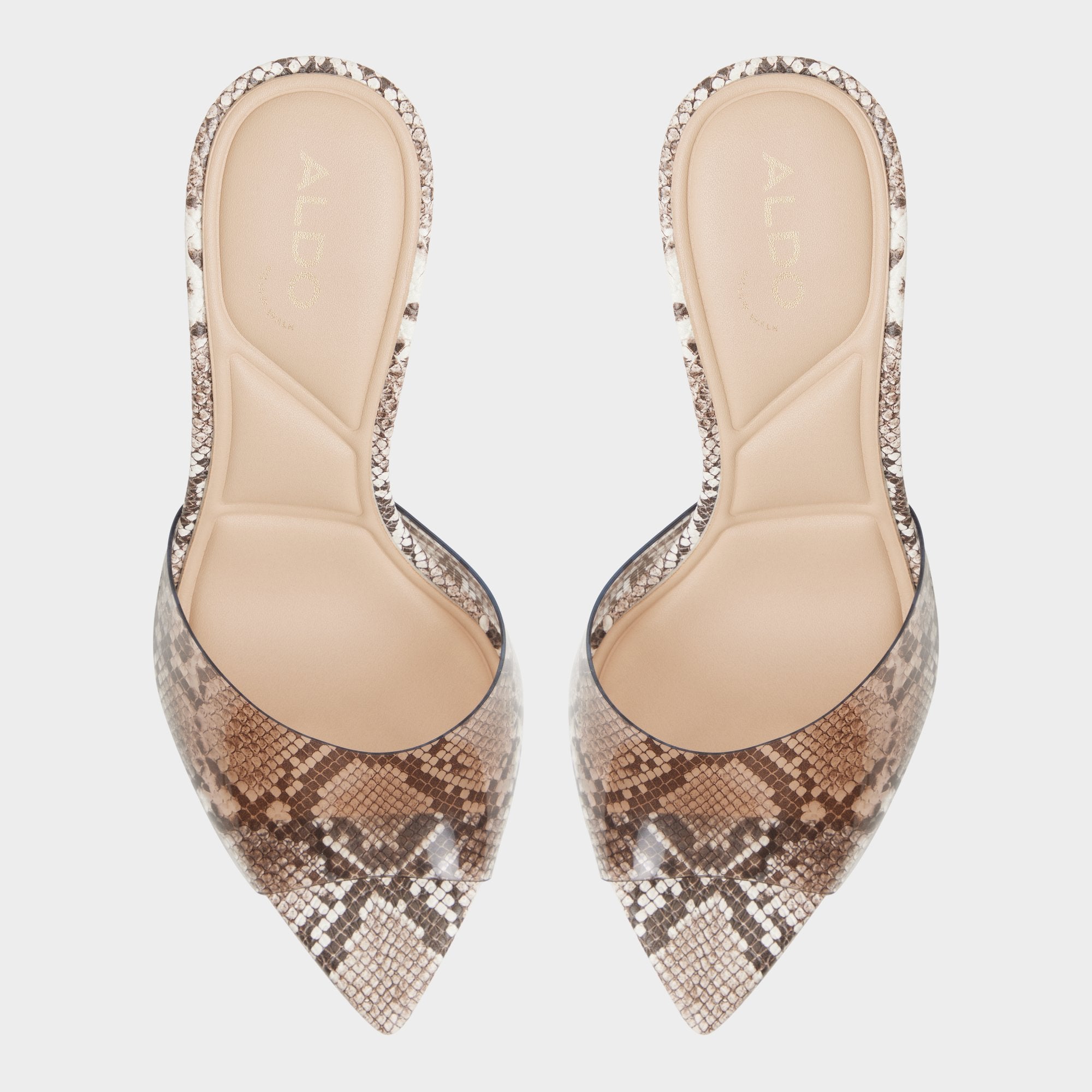 Aldo | Anitabrilden Other Grey Women's Mule slides - Heeled mule, Stiletto heel