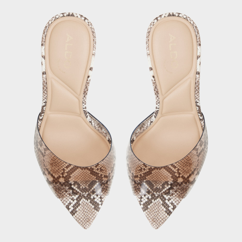 Aldo | Anitabrilden Other Grey Women's Mule slides - Heeled mule, Stiletto heel