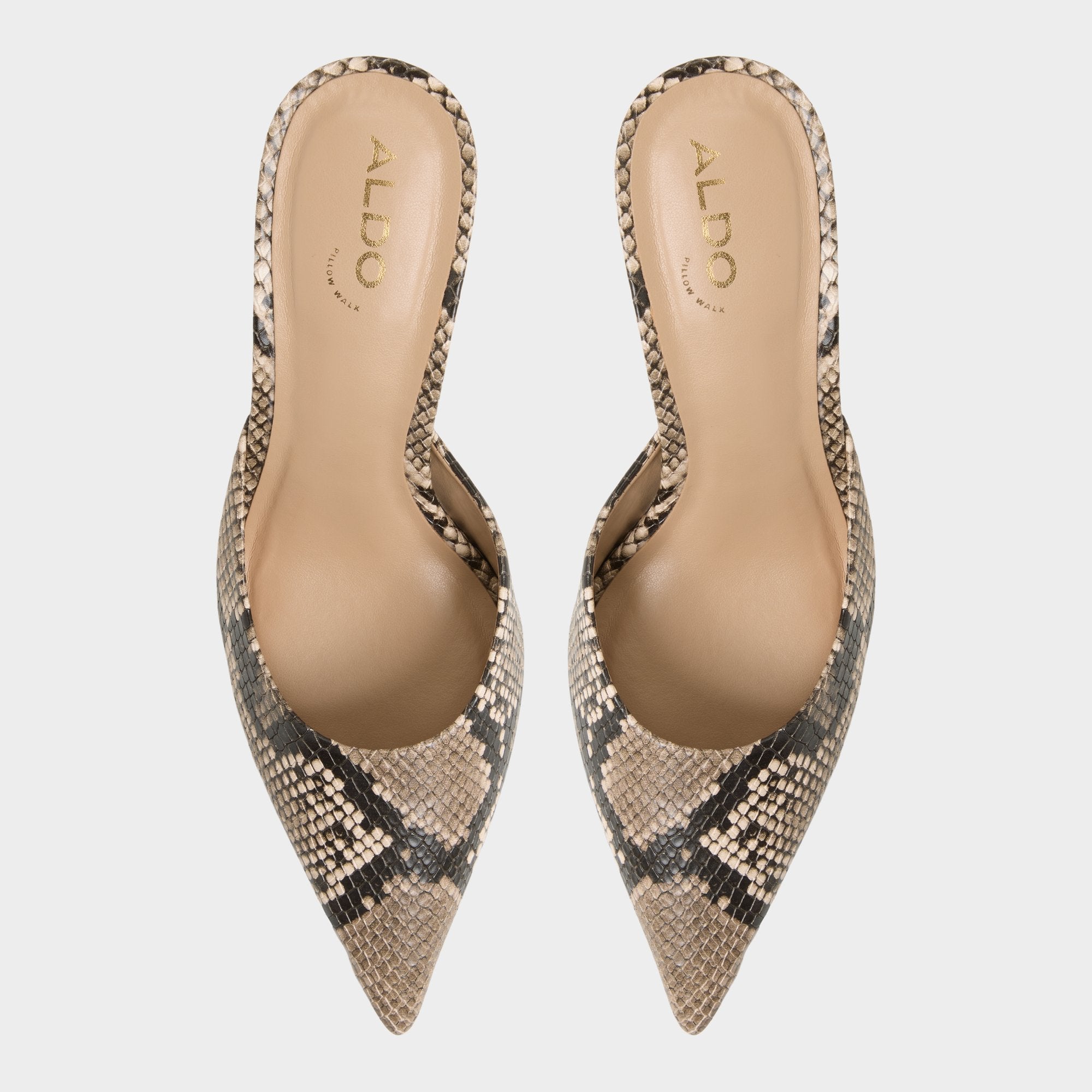 Aldo | Beatrixy Python Women's Heeled mules - Heeled mule, Stiletto heel