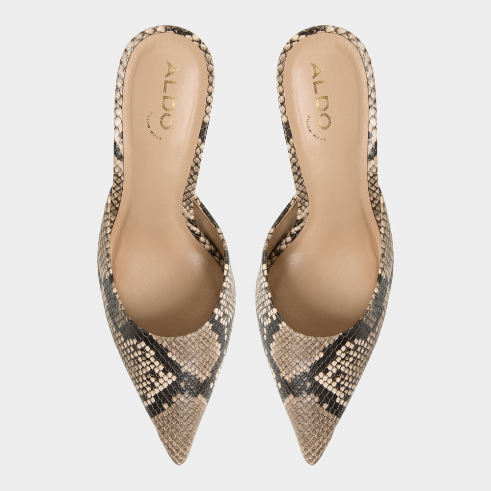 Aldo | Beatrixy Python Women's Heeled mules - Heeled mule, Stiletto heel