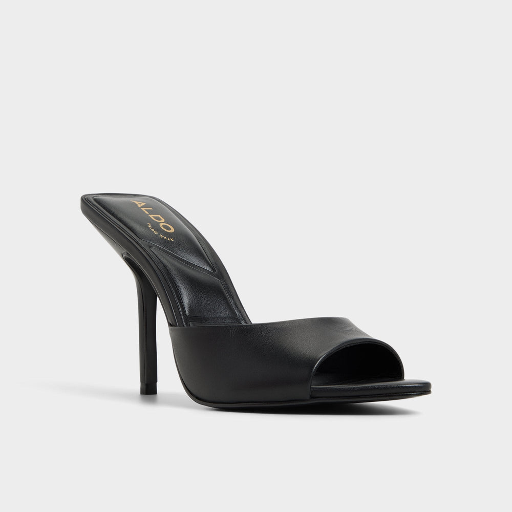 Aldo | Madelan in Black - Heeled mule, Stiletto heel