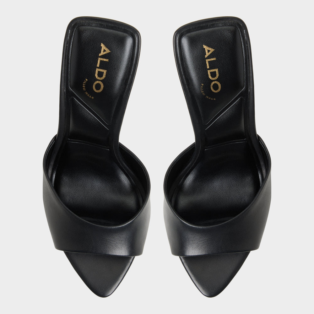 Aldo | Madelan in Black - Heeled mule, Stiletto heel