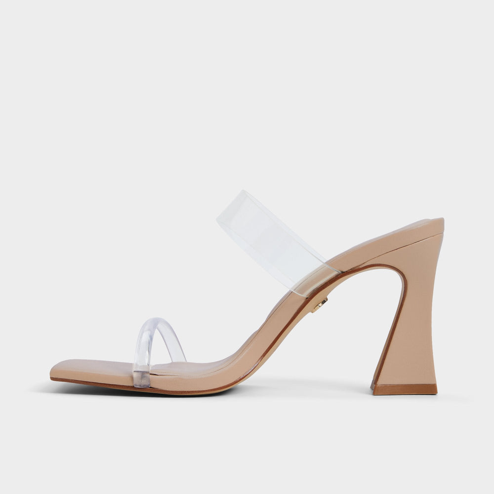 Aldo | Calley Tan Women's Heeled mules - Heeled mule, Block heel