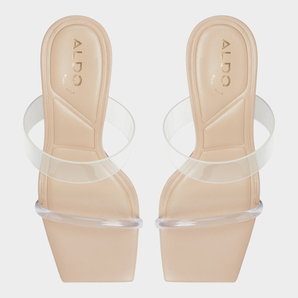Aldo | Calley Tan Women's Heeled mules - Heeled mule, Block heel