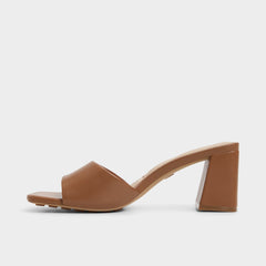 Aldo | Tisha Tan Women's Heeled mules - Heeled mule, Block heel
