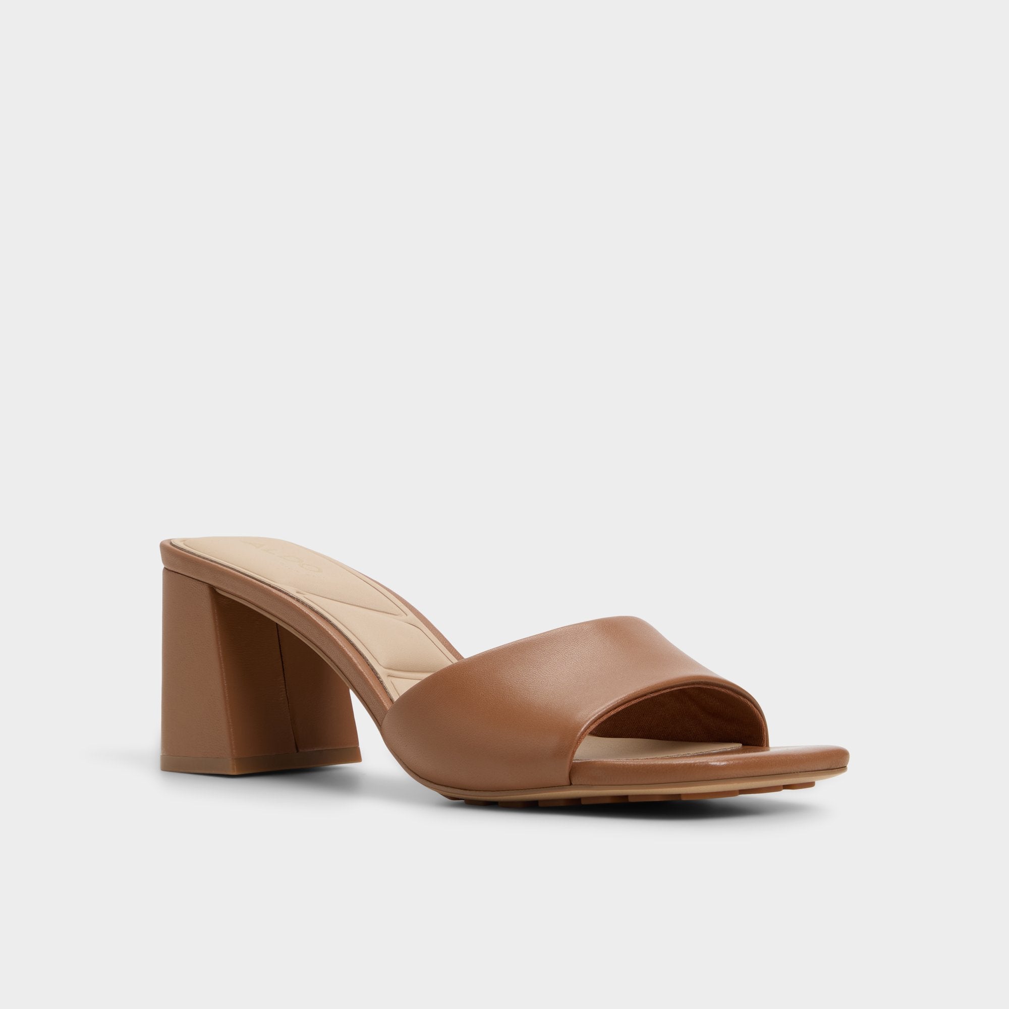 Aldo | Tisha Tan Women's Heeled mules - Heeled mule, Block heel