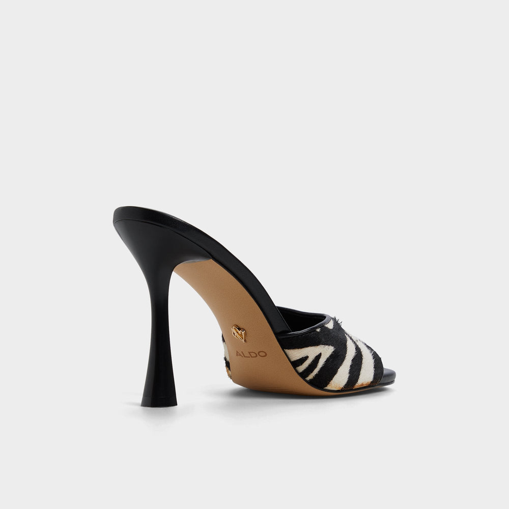 Aldo | Evadalia White/Black Women's Heeled mules - Heeled mule