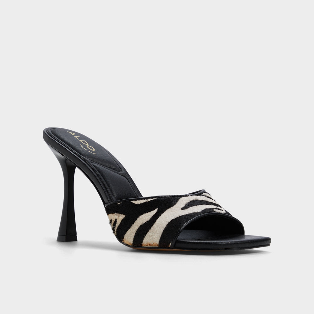 Aldo | Evadalia White/Black Women's Heeled mules - Heeled mule