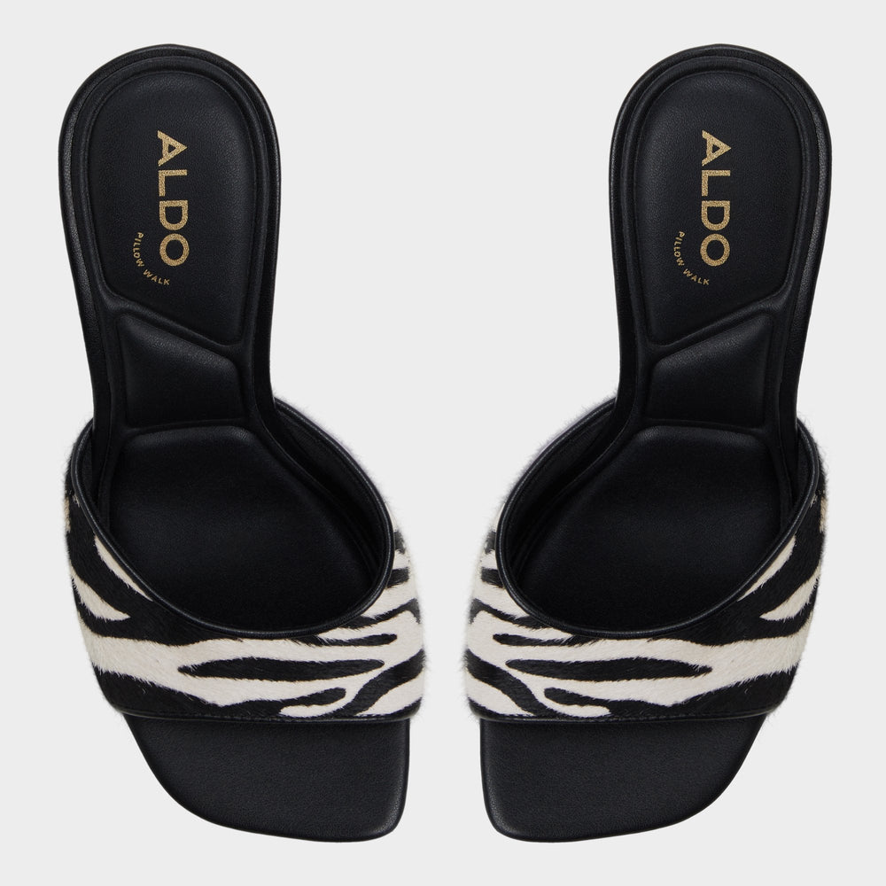 Aldo | Evadalia White/Black Women's Heeled mules - Heeled mule