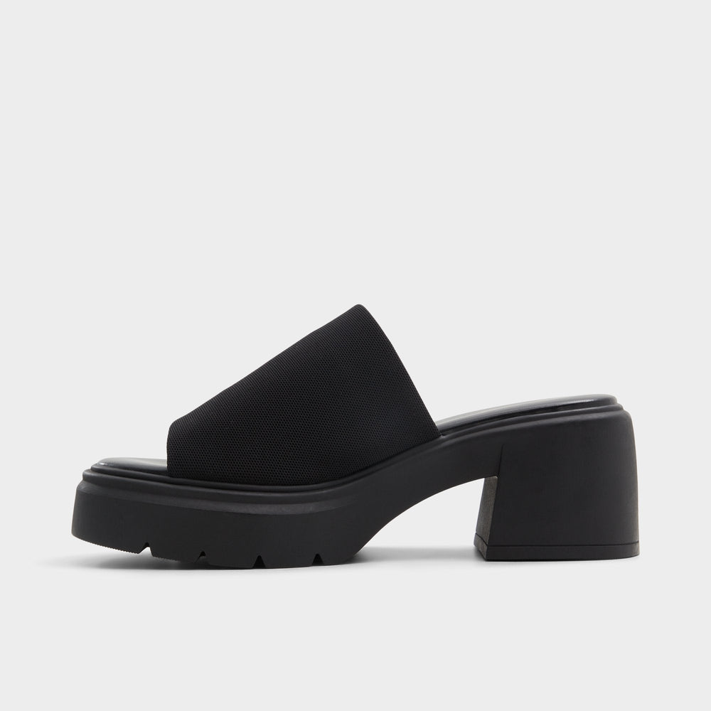Aldo | Harrietta Black Women's Wedges - Heeled mule, Block heel