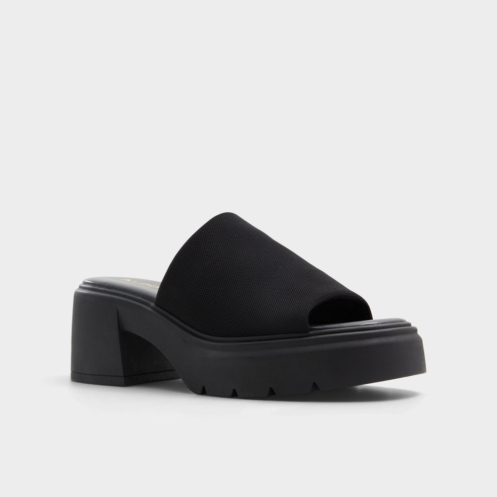 Aldo | Harrietta Black Women's Wedges - Heeled mule, Block heel