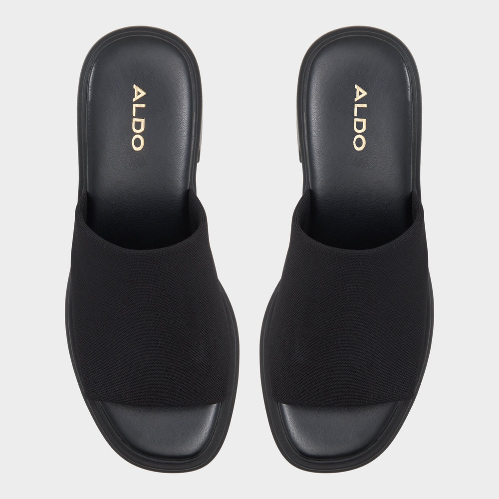 Aldo | Harrietta Black Women's Wedges - Heeled mule, Block heel