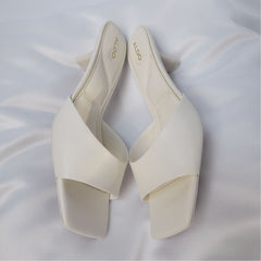 Aldo | Enchanting White Women's Heeled mules - Heeled mule, Kitten heel