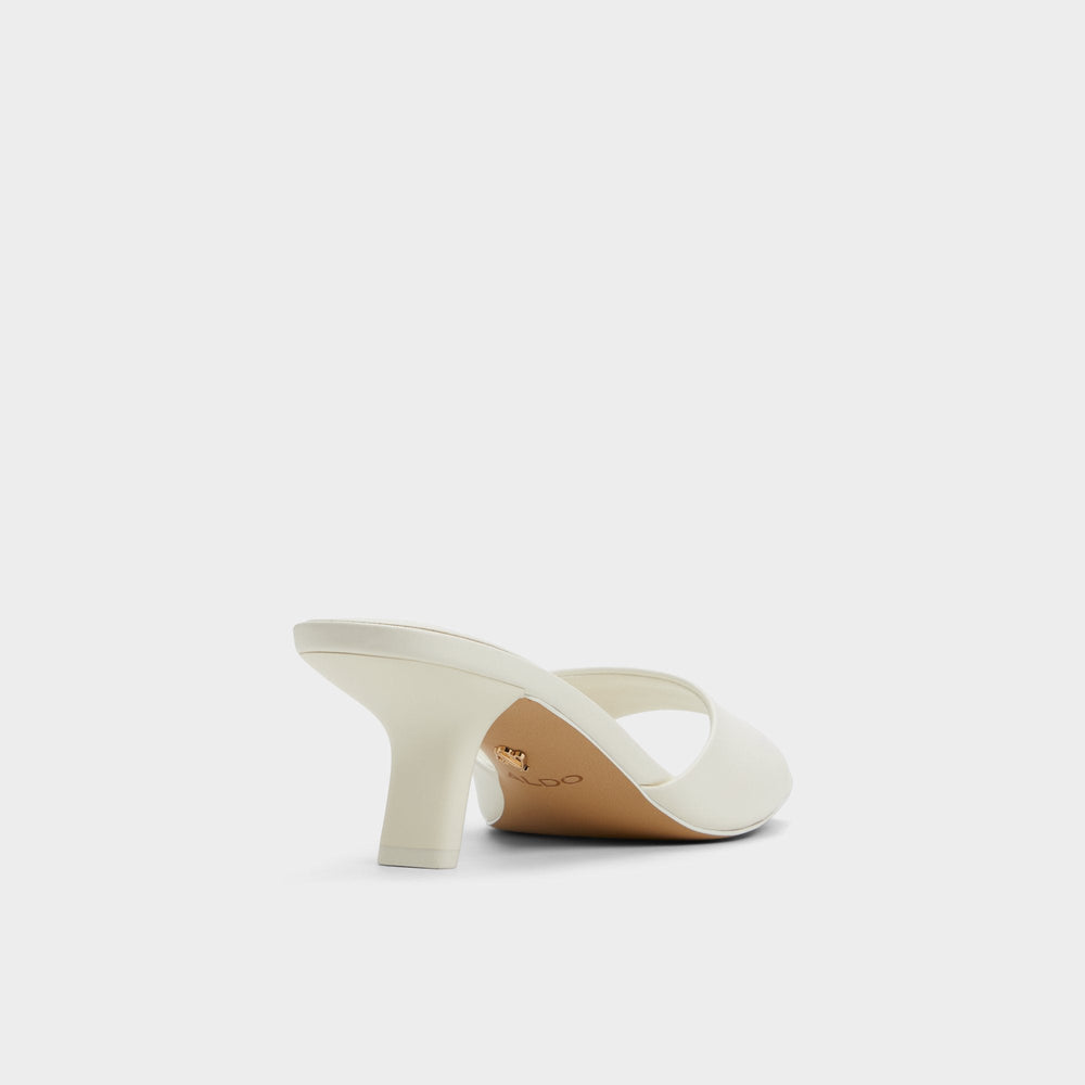 Aldo | Enchanting White Women's Heeled mules - Heeled mule, Kitten heel