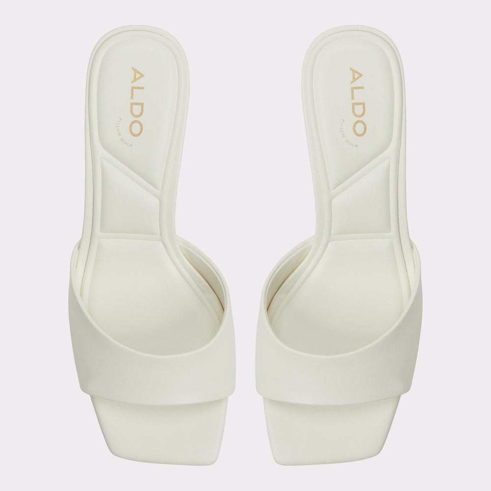 Aldo | Enchanting White Women's Heeled mules - Heeled mule, Kitten heel