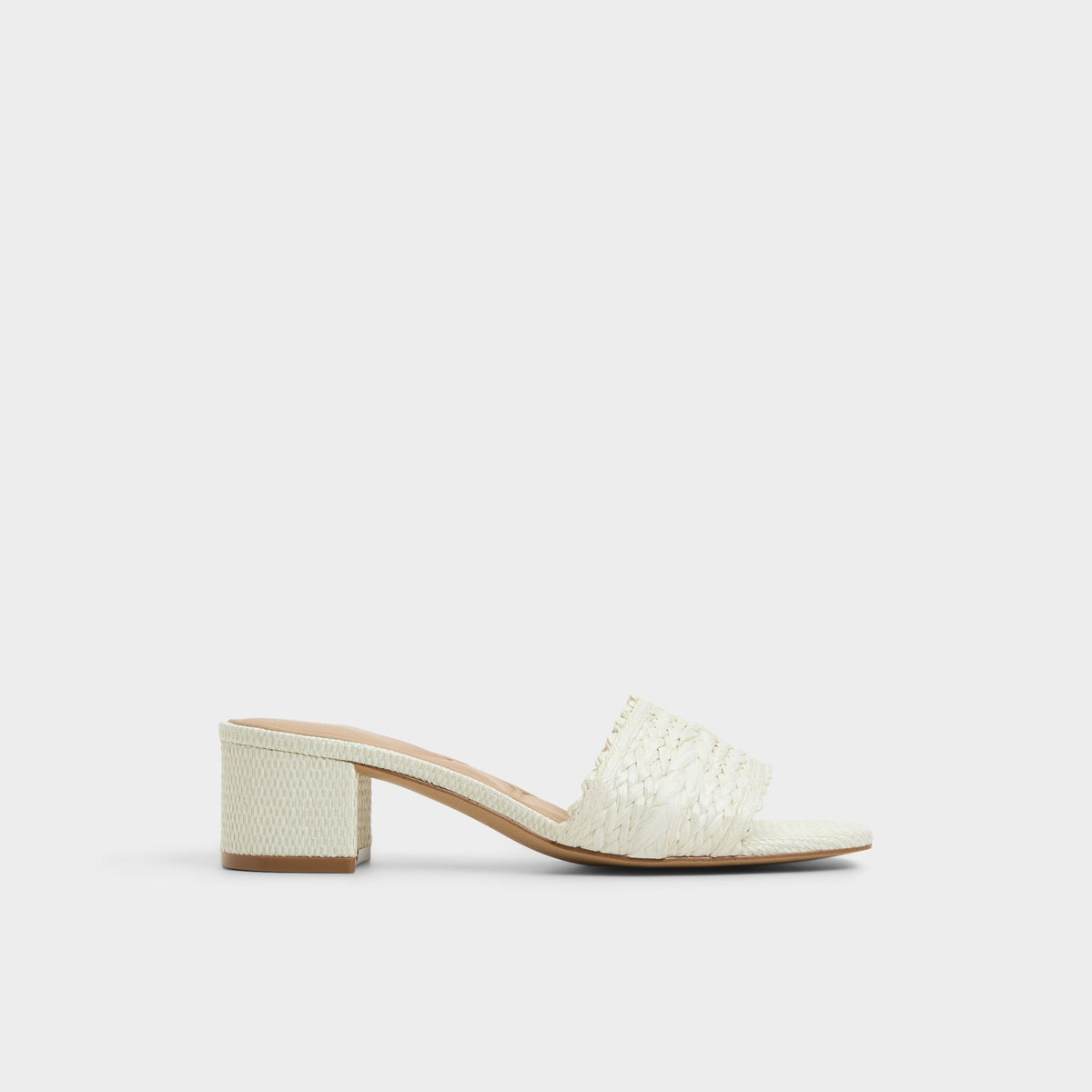 Aldo | Claudina White/Bone Women's Block heels - Heeled mule, Block heel