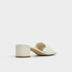 Aldo | Claudina White/Bone Women's Block heels - Heeled mule, Block heel