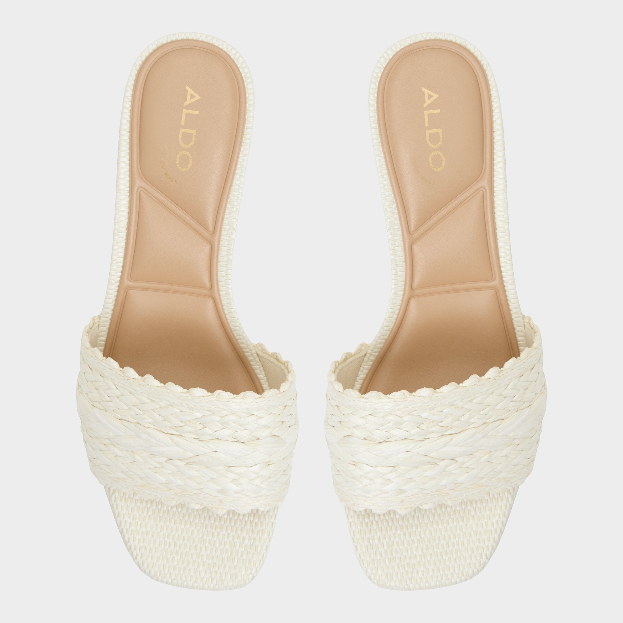 Aldo | Claudina White/Bone Women's Block heels - Heeled mule, Block heel