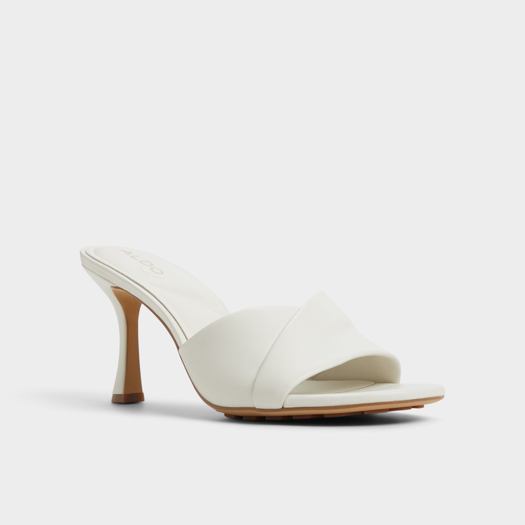 Aldo | Lyhanna White/Bone Women's Heeled mules - Heeled mule, Stiletto heel