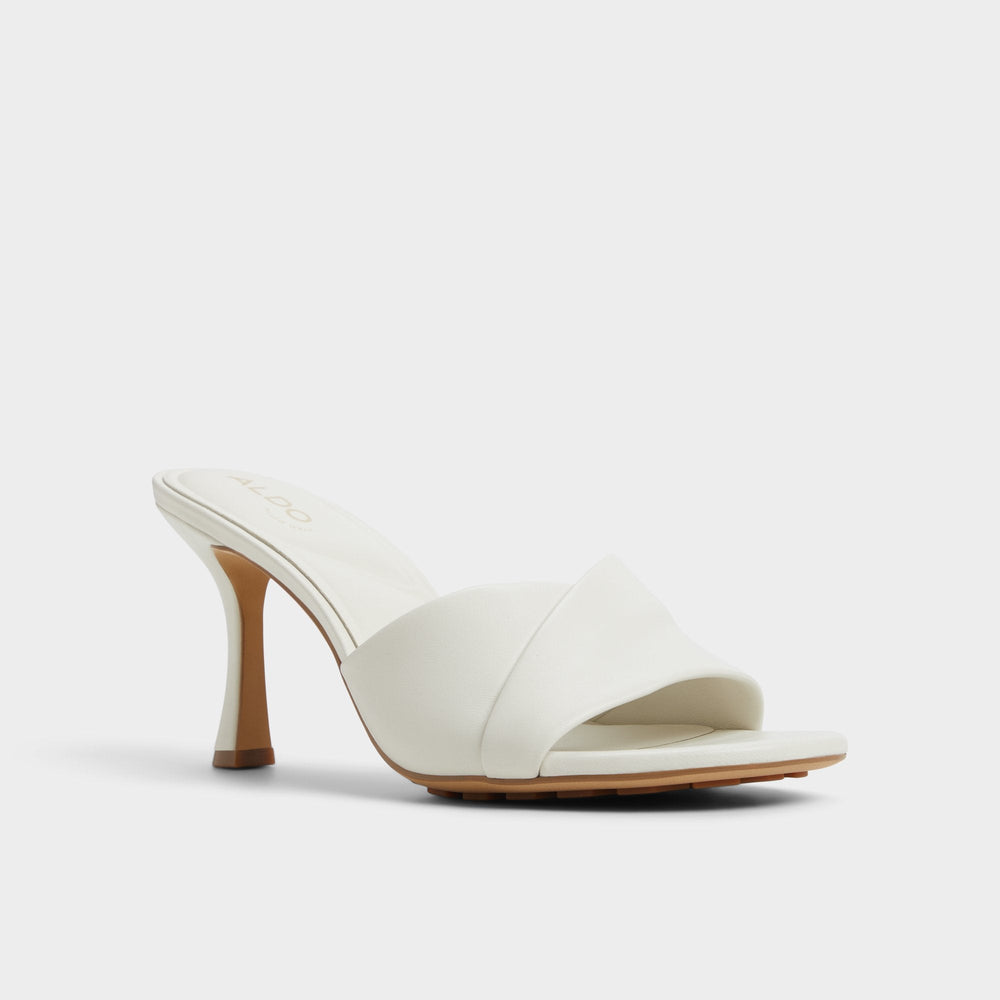 Aldo | Lyhanna White/Bone Women's Heeled mules - Heeled mule, Stiletto heel