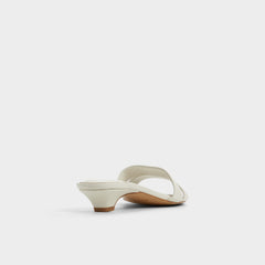 Aldo | Scarletta White/Bone Women's Mule slides - Heeled mule, Kitten heel
