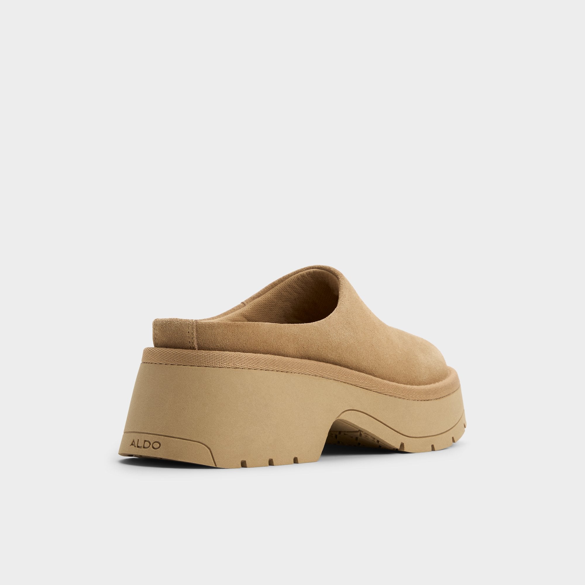 Aldo | Academia Beige Women's Cold Weather Shoes - Heeled mule, Lug sole