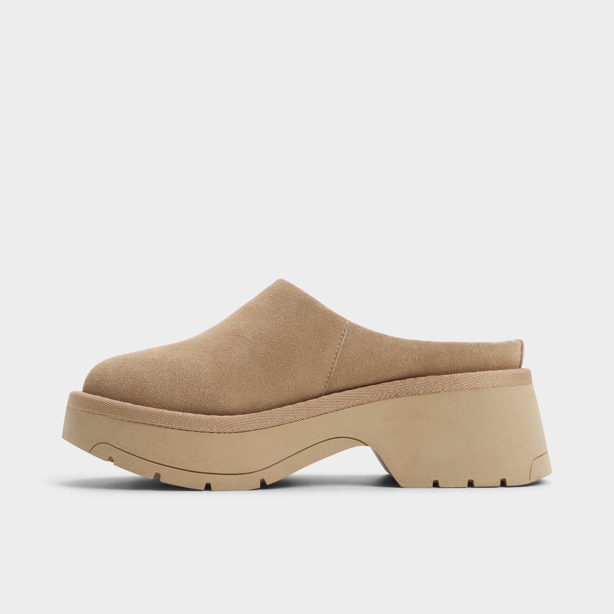 Aldo | Academia Beige Women's Cold Weather Shoes - Heeled mule, Lug sole