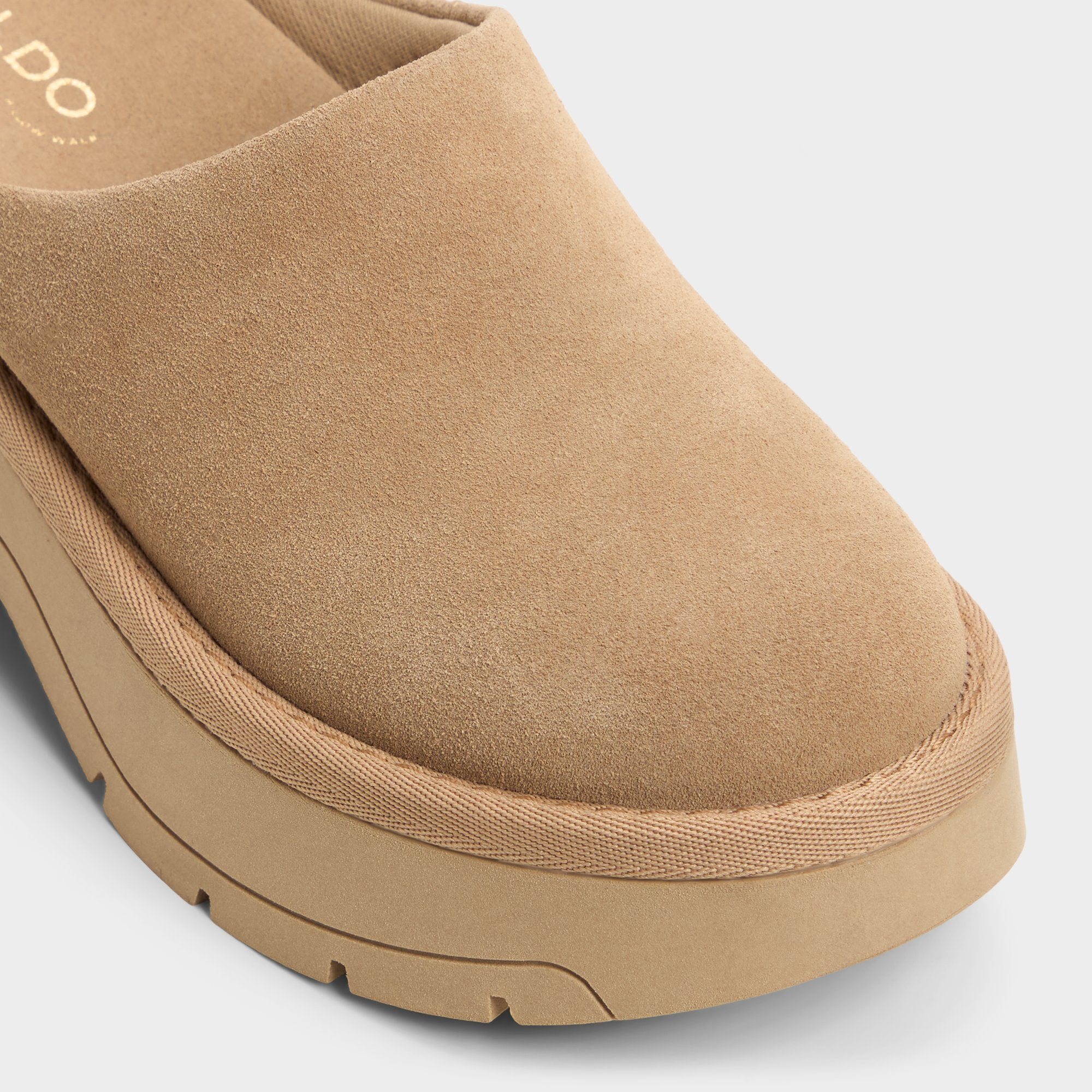 Aldo | Academia Beige Women's Cold Weather Shoes - Heeled mule, Lug sole
