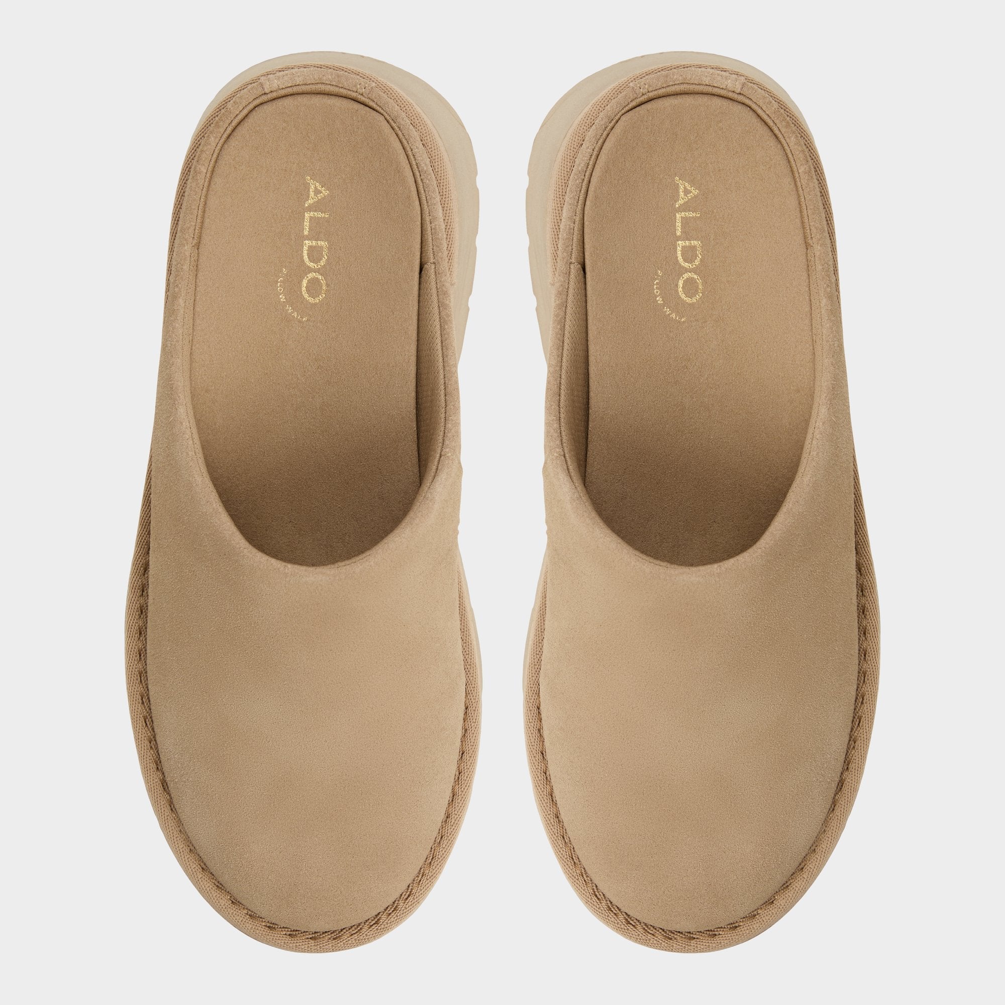 Aldo | Academia Beige Women's Cold Weather Shoes - Heeled mule, Lug sole
