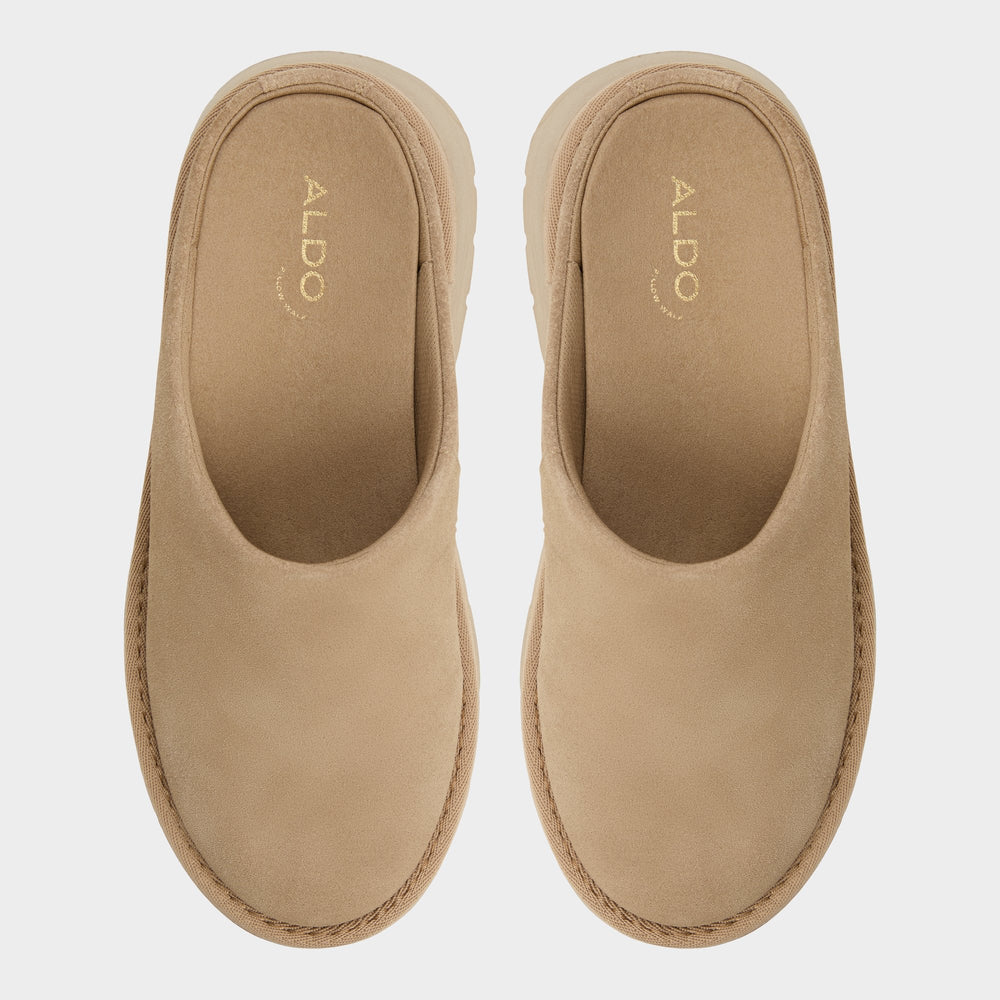 Aldo | Academia Beige Women's Cold Weather Shoes - Heeled mule, Lug sole