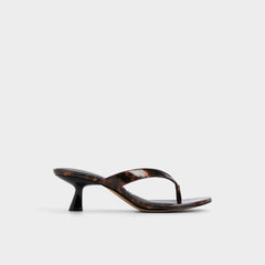 Aldo | Jump in Open Brown - Heeled flip flop, Kitten heel