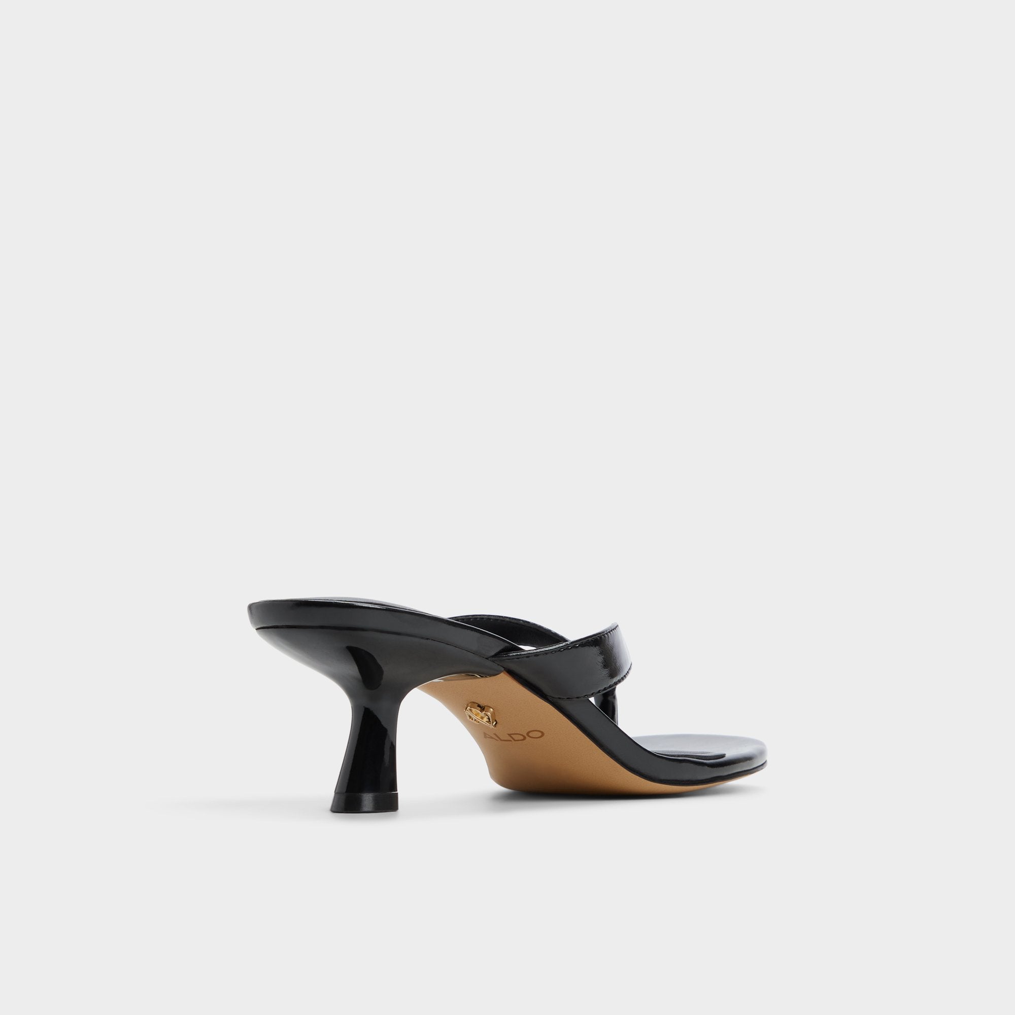 Aldo | Jump Black Women's Strappy sandals - Heeled flip flop, Kitten heel