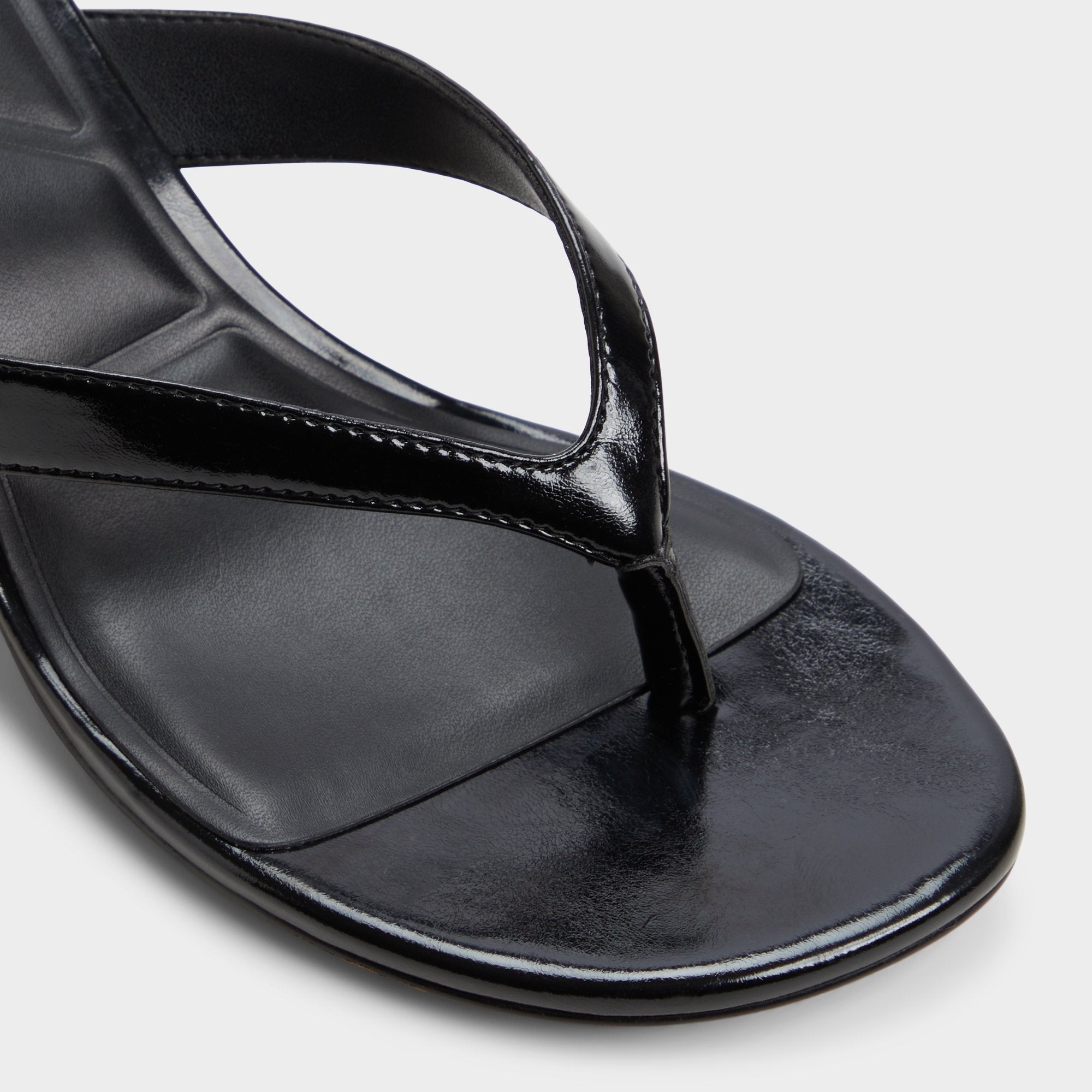 Aldo | Jump Black Women's Strappy sandals - Heeled flip flop, Kitten heel