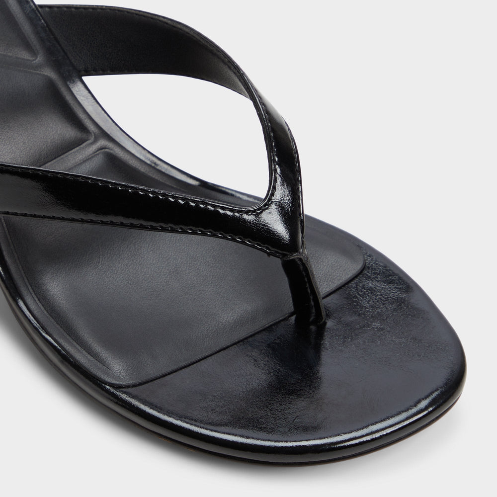 Aldo | Jump Black Women's Strappy sandals - Heeled flip flop, Kitten heel