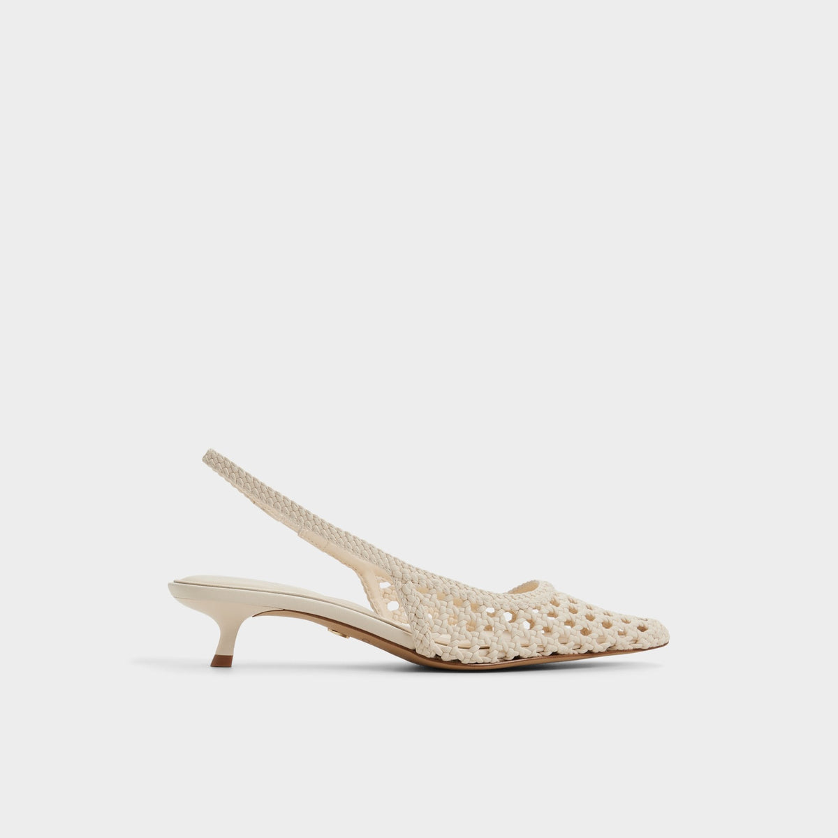 Aldo | Violettia in Light Beige - Sling back high heel, Kitten heel