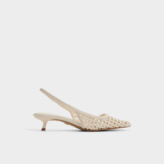 Aldo | Violettia in Light Beige - Sling back high heel, Kitten heel