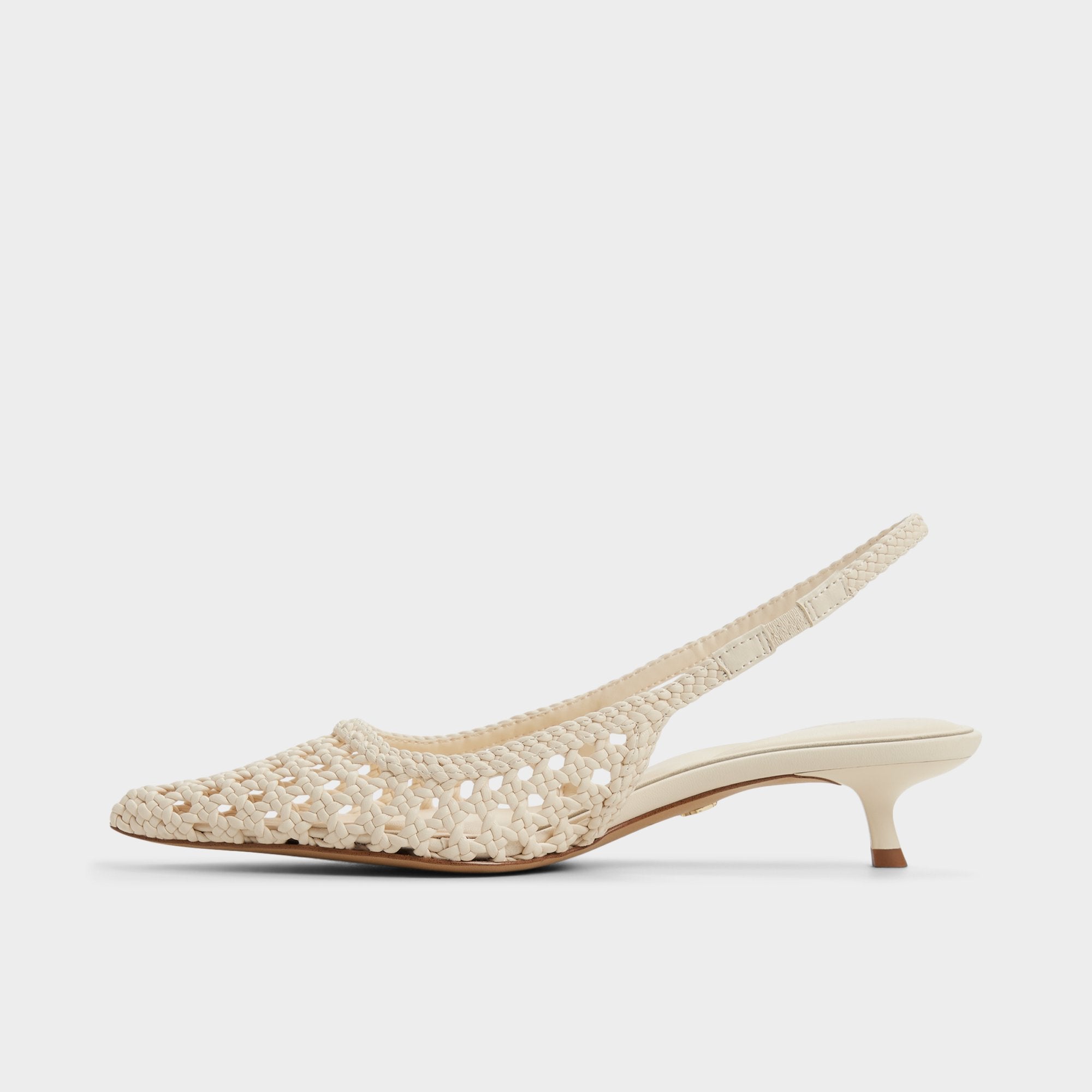 Aldo | Violettia in Light Beige - Sling back high heel, Kitten heel
