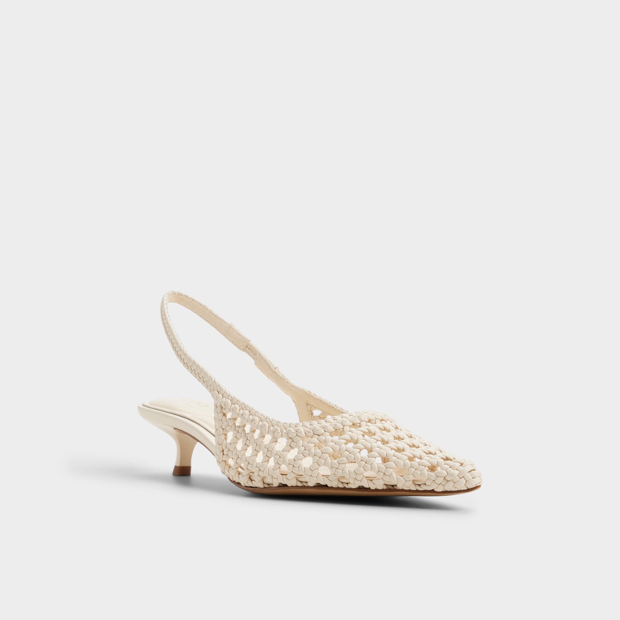 Aldo | Violettia in Light Beige - Sling back high heel, Kitten heel