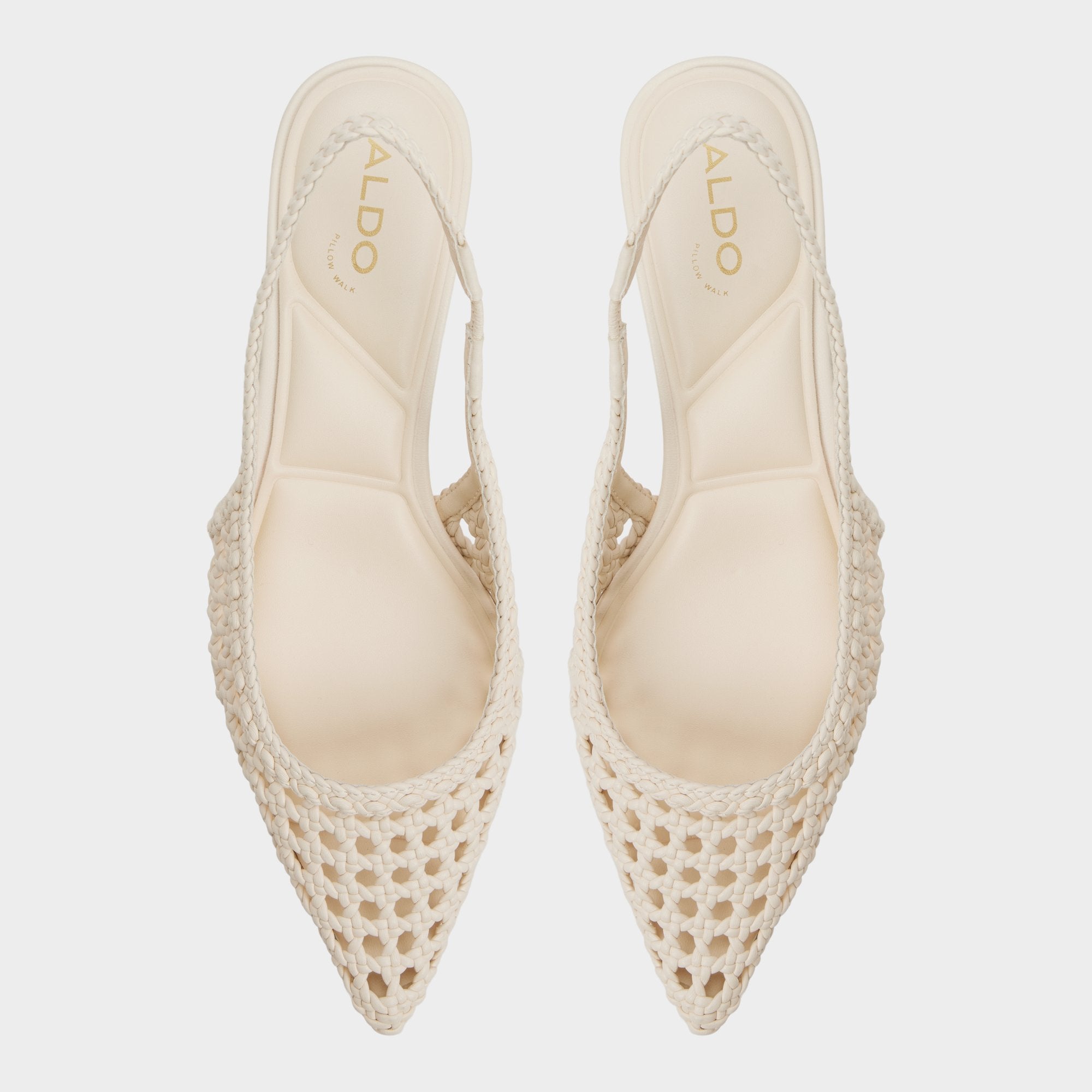 Aldo | Violettia in Light Beige - Sling back high heel, Kitten heel