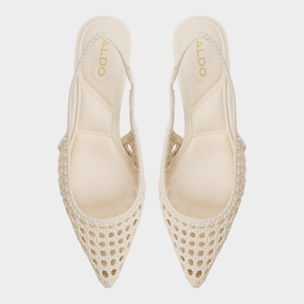 Aldo | Violettia in Light Beige - Sling back high heel, Kitten heel
