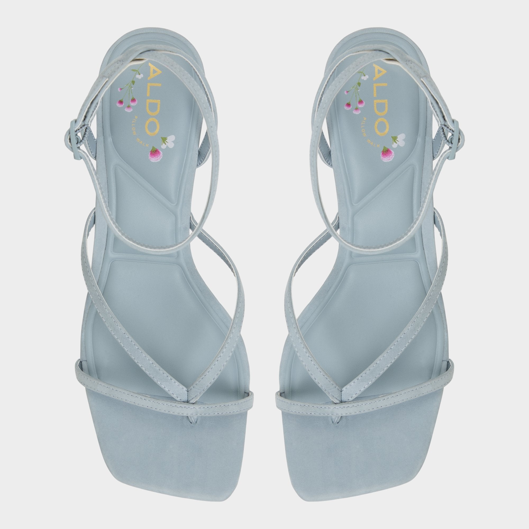 Aldo | Soffie Other Blue Women's Strappy sandals - Strappy heeled sandal, Kitten heel