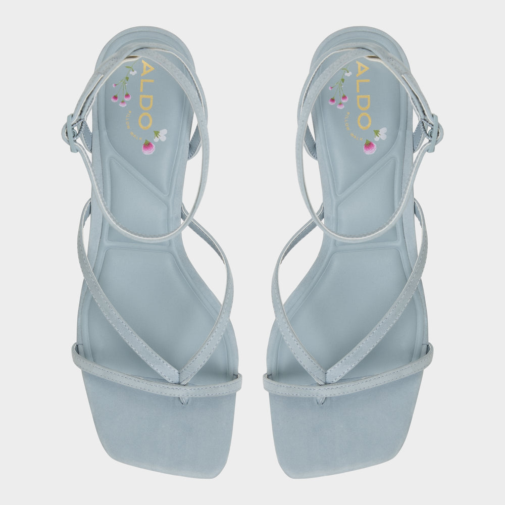 Aldo | Soffie Other Blue Women's Strappy sandals - Strappy heeled sandal, Kitten heel