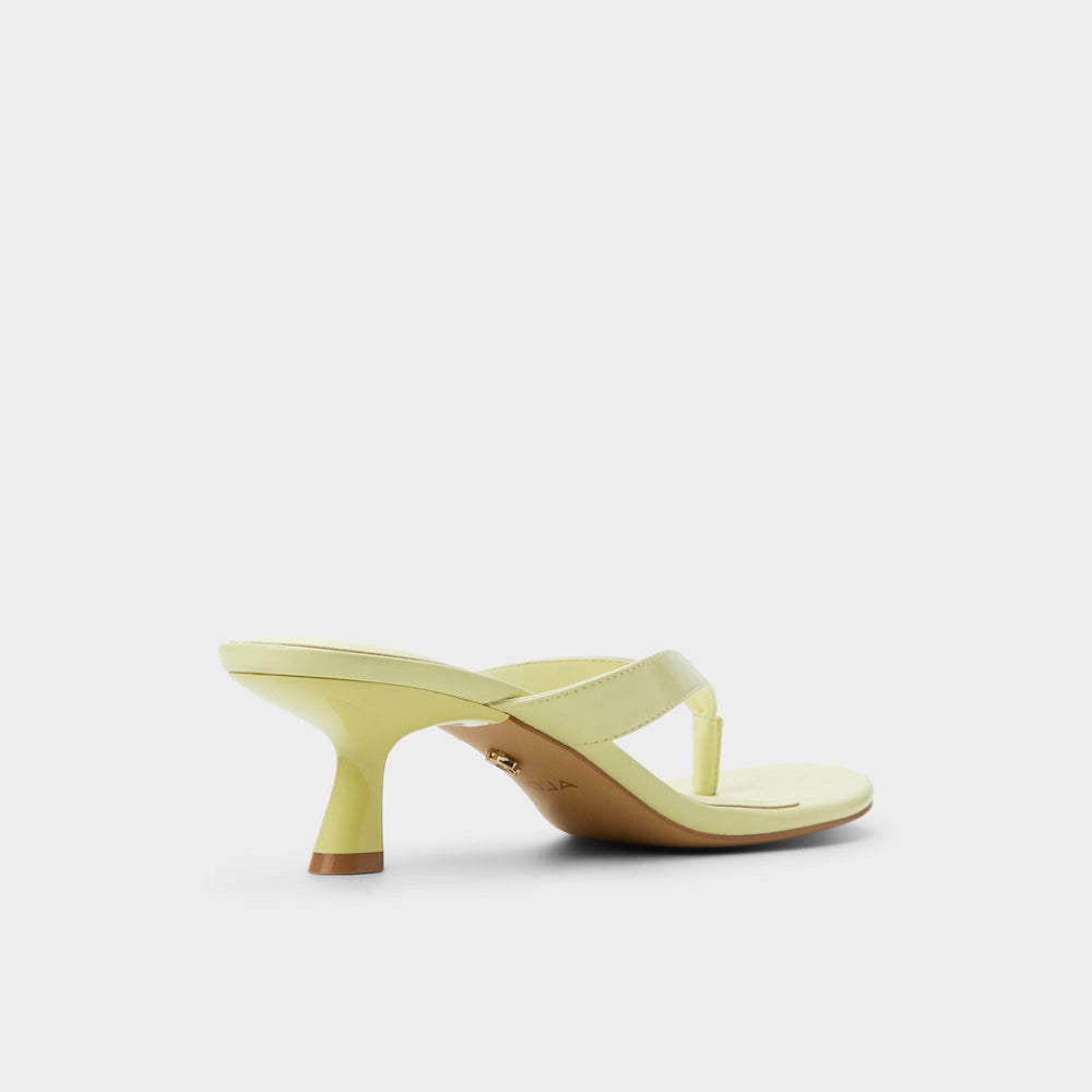 Aldo | Jump Other Yellow Women's Strappy sandals - Heeled flip flop, Kitten heel