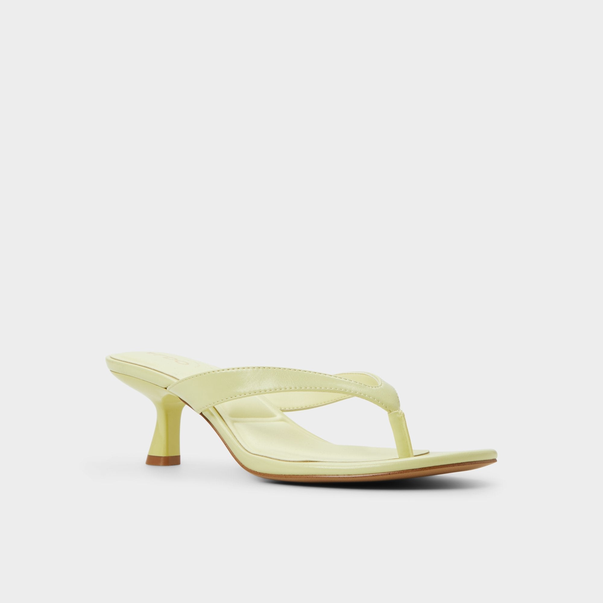 Aldo | Jump Other Yellow Women's Strappy sandals - Heeled flip flop, Kitten heel