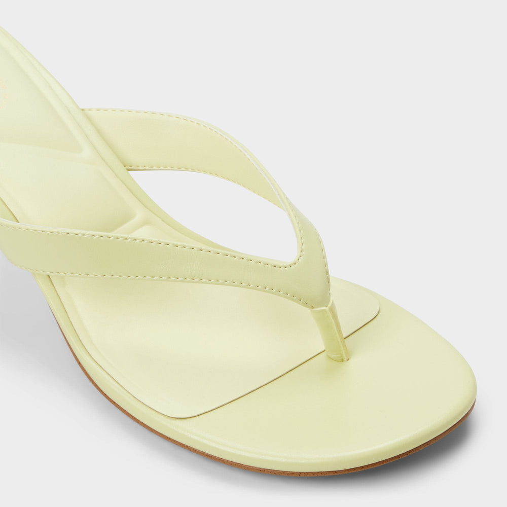 Aldo | Jump Other Yellow Women's Strappy sandals - Heeled flip flop, Kitten heel