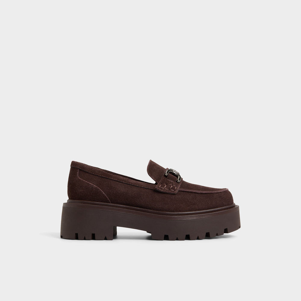 Aldo | Oneameth in Dark Brown - Loafer, Lug sole