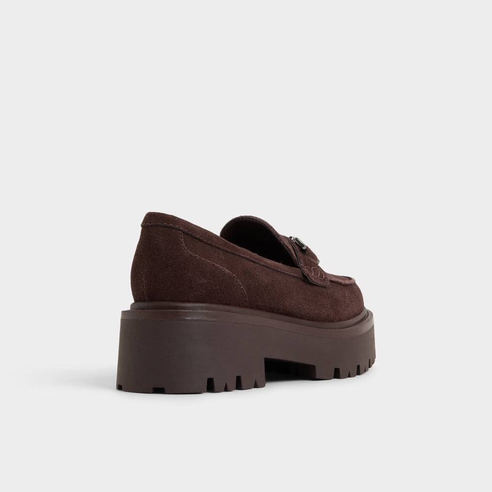 Aldo | Oneameth in Dark Brown - Loafer, Lug sole