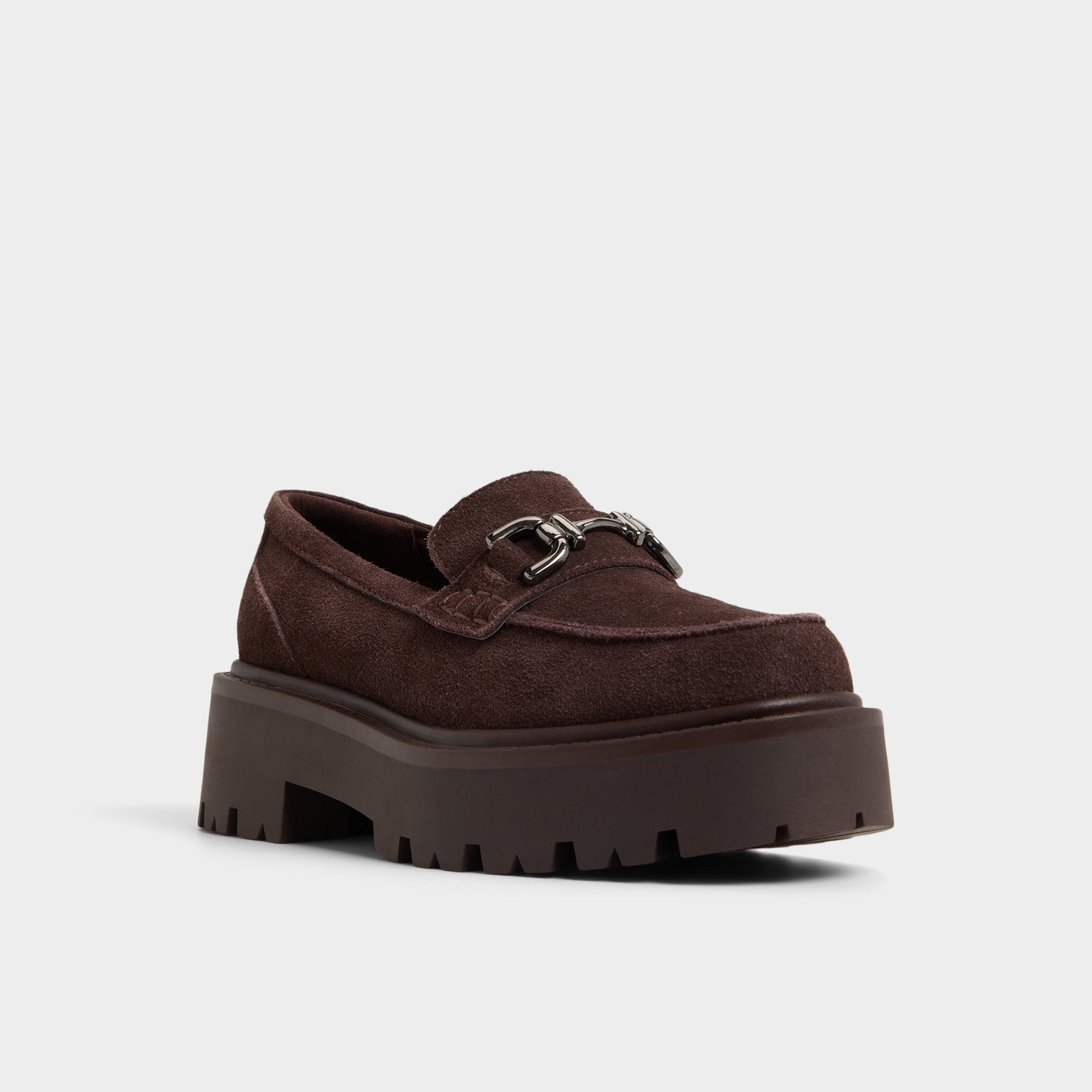 Aldo | Oneameth in Dark Brown - Loafer, Lug sole